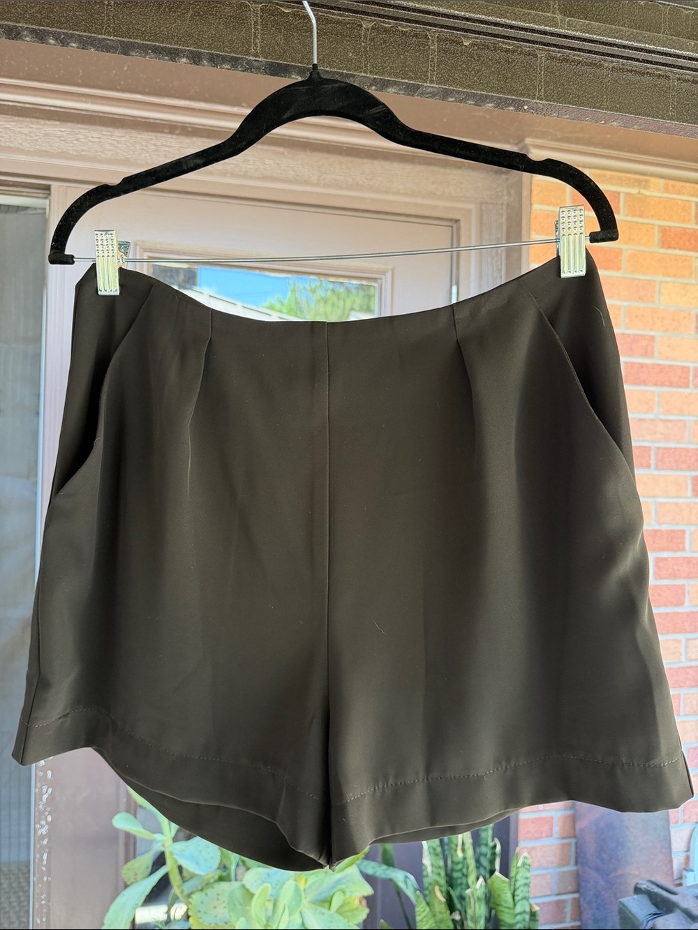 Black Women's Dress Shorts - Classic Tailored Style, Pockets! SZ XL